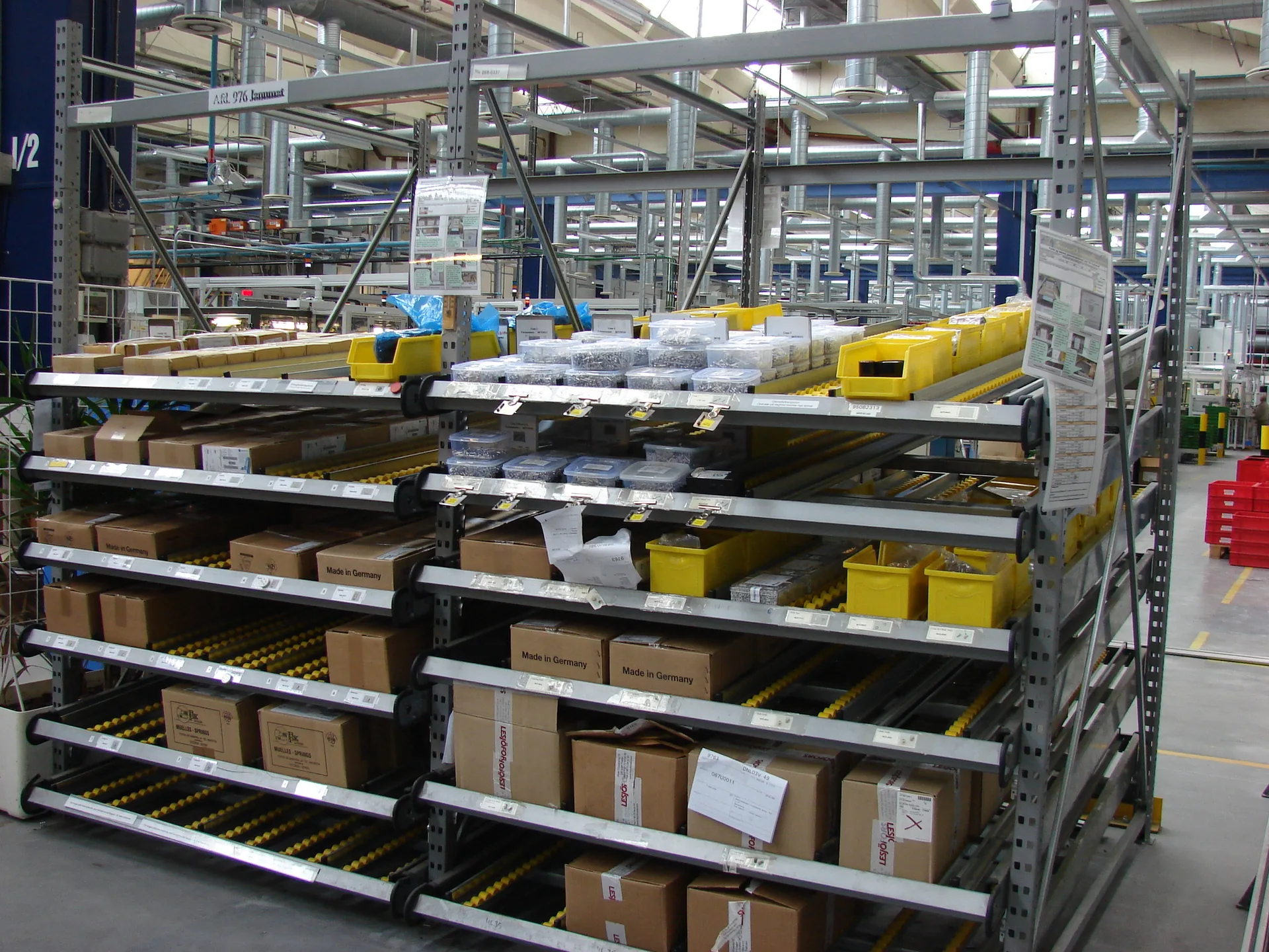 Rack Carton Flow para surtido de cajas